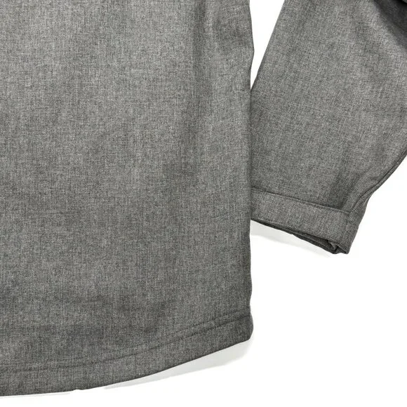 Exofficio Jacket Mens XL Gray Zip Lightweight Travel Utility Spring